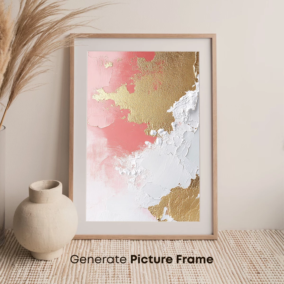 Abstract Blush and Gold Palette - Image 7