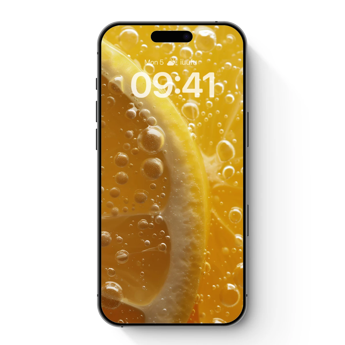 Citrus Sparkle: Lemon Slice in Bubbly Elegance