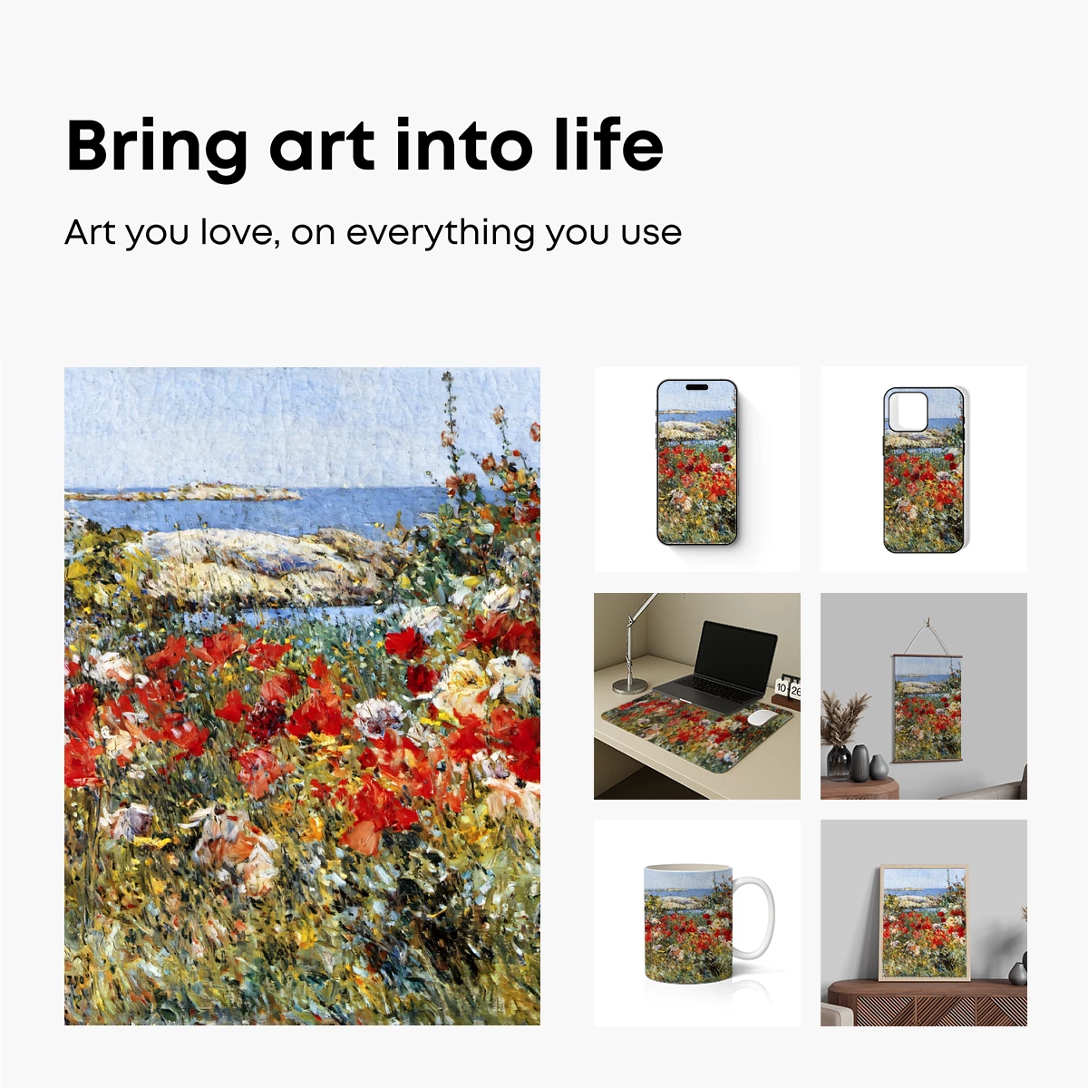 Impressionist Floral Symphony by the Sea - Image 2