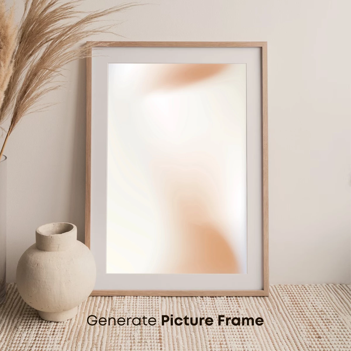 Ethereal Mist Veil: Soft Abstraction in Peach Tones - Image 7