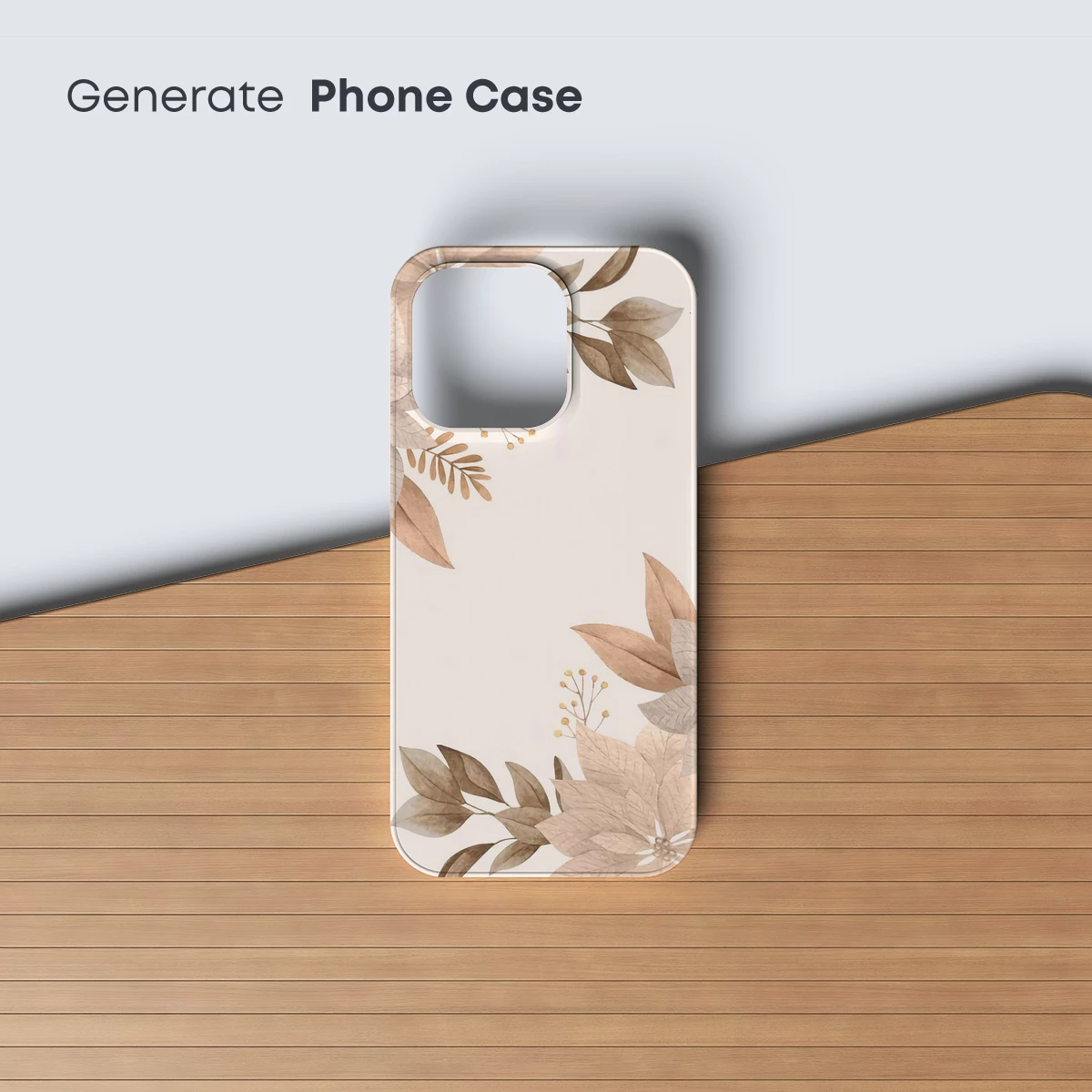 Autumnal Whispers: Soft Leaves and Gentle Buds - Image 3