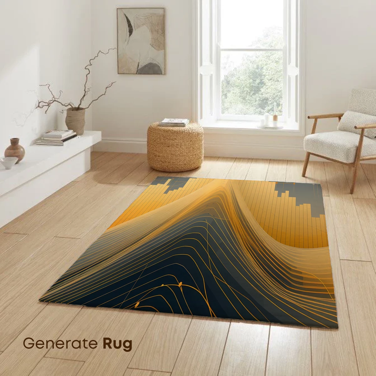 Golden Data Peaks: Abstract Tech Landscape - Image 6