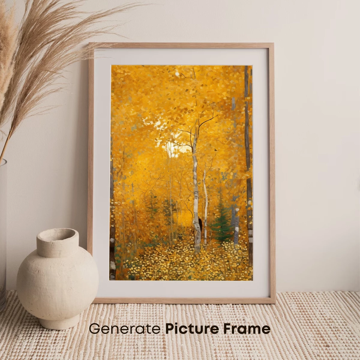 Golden Autumn Symphony: Birch Trees in Vibrant Fall Foliage - Image 7