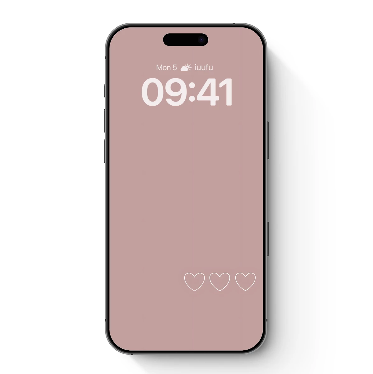 Blush Hearts: Minimalist Elegance in Soft Tones