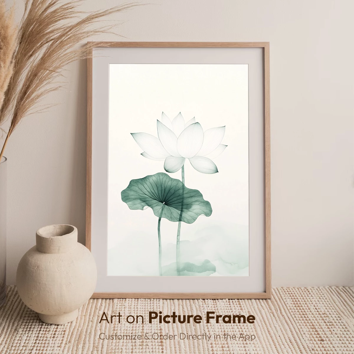 Ethereal Lotus: Zen Watercolor Harmony - Image 7