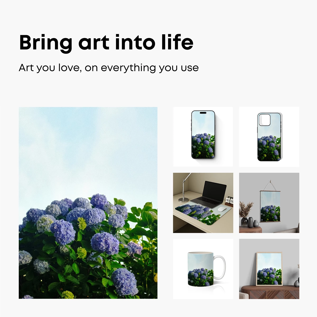 Ethereal Hydrangea Bloom Under Soft Skies - Image 2