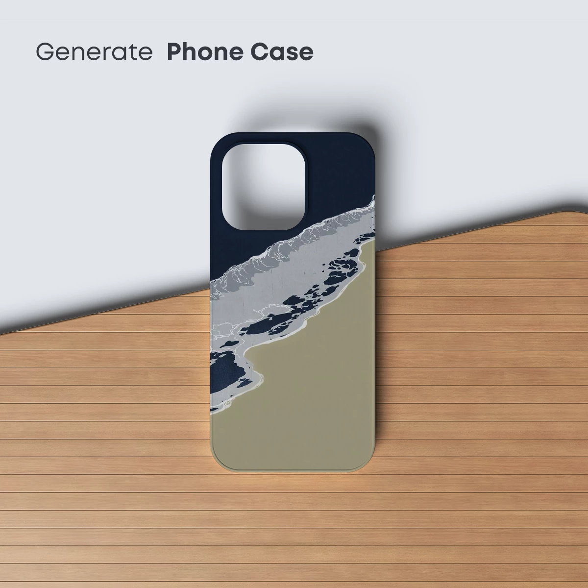 Coastal Serenity: Abstract Shoreline Art - Image 3