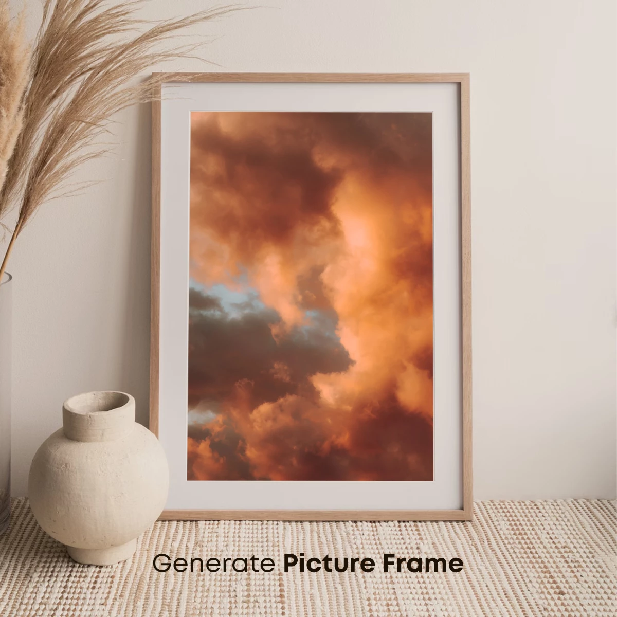 Crimson Clouds at Dusk: A Celestial Inferno - Image 7