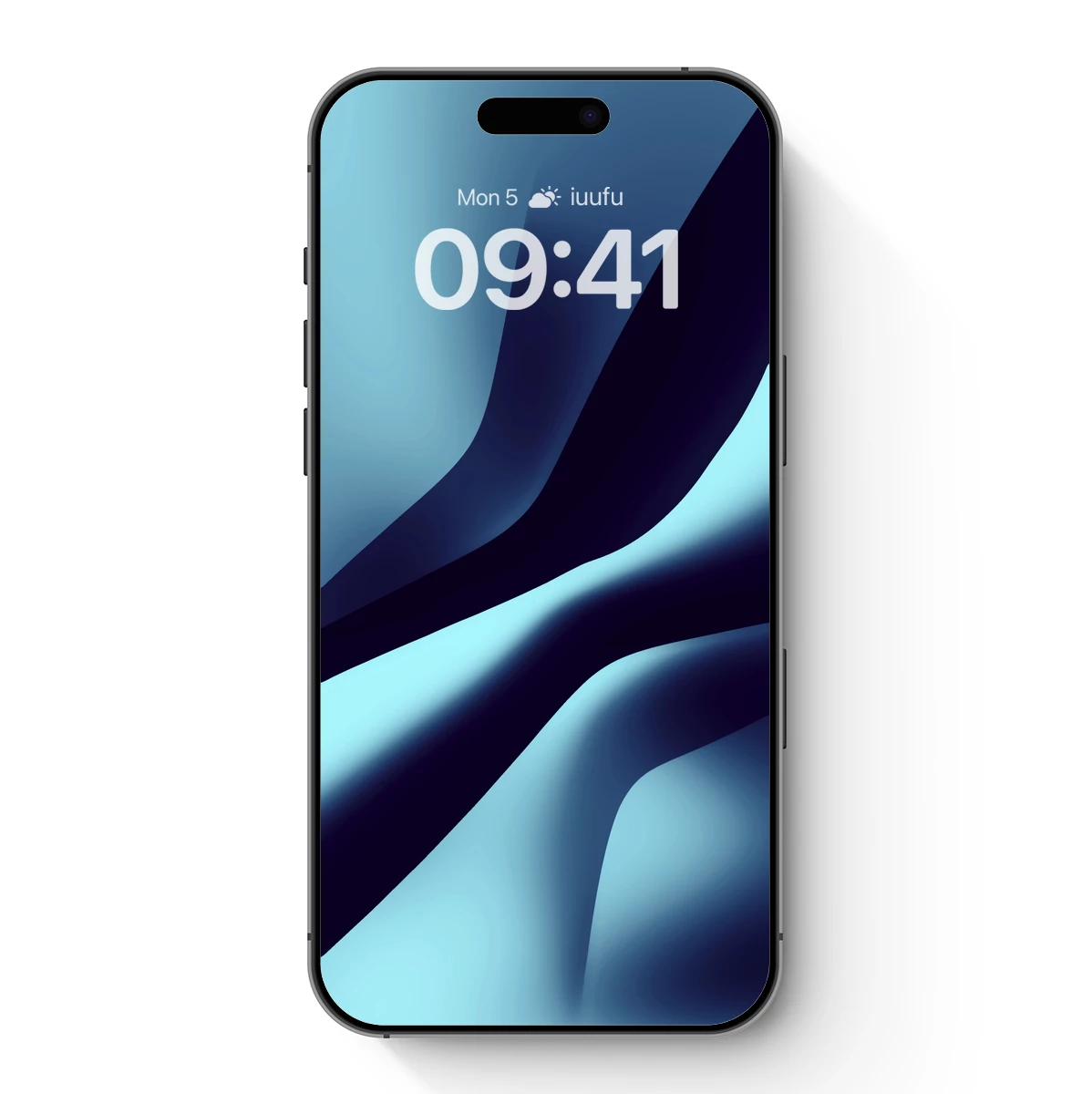 Ethereal Blue Waves: A Digital Abstract Symphony