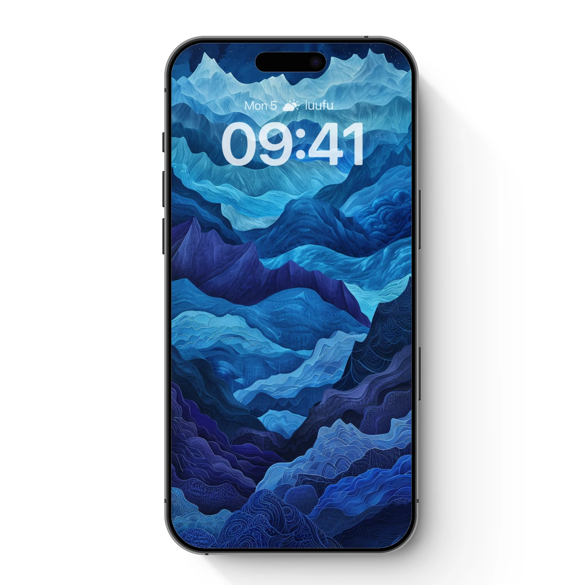 Blue Mountain Odyssey: Layered Peaks in Abstract Harmony