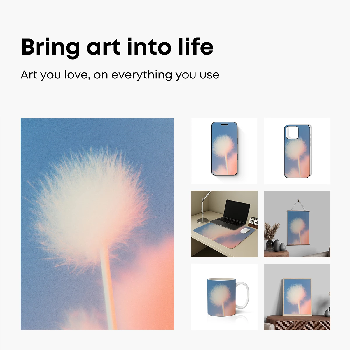 Cotton Candy Cloud: Ethereal Fluff Against Gradient Skies - Image 2