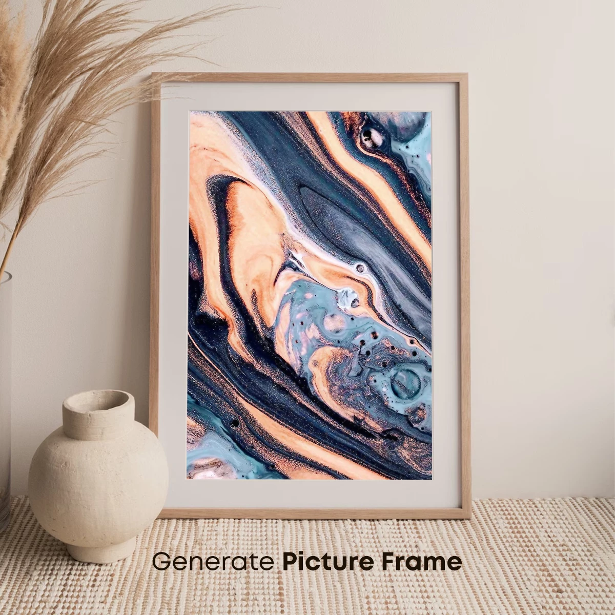 Fluid Dreamscape: Abstract Ink Fusion - Image 7