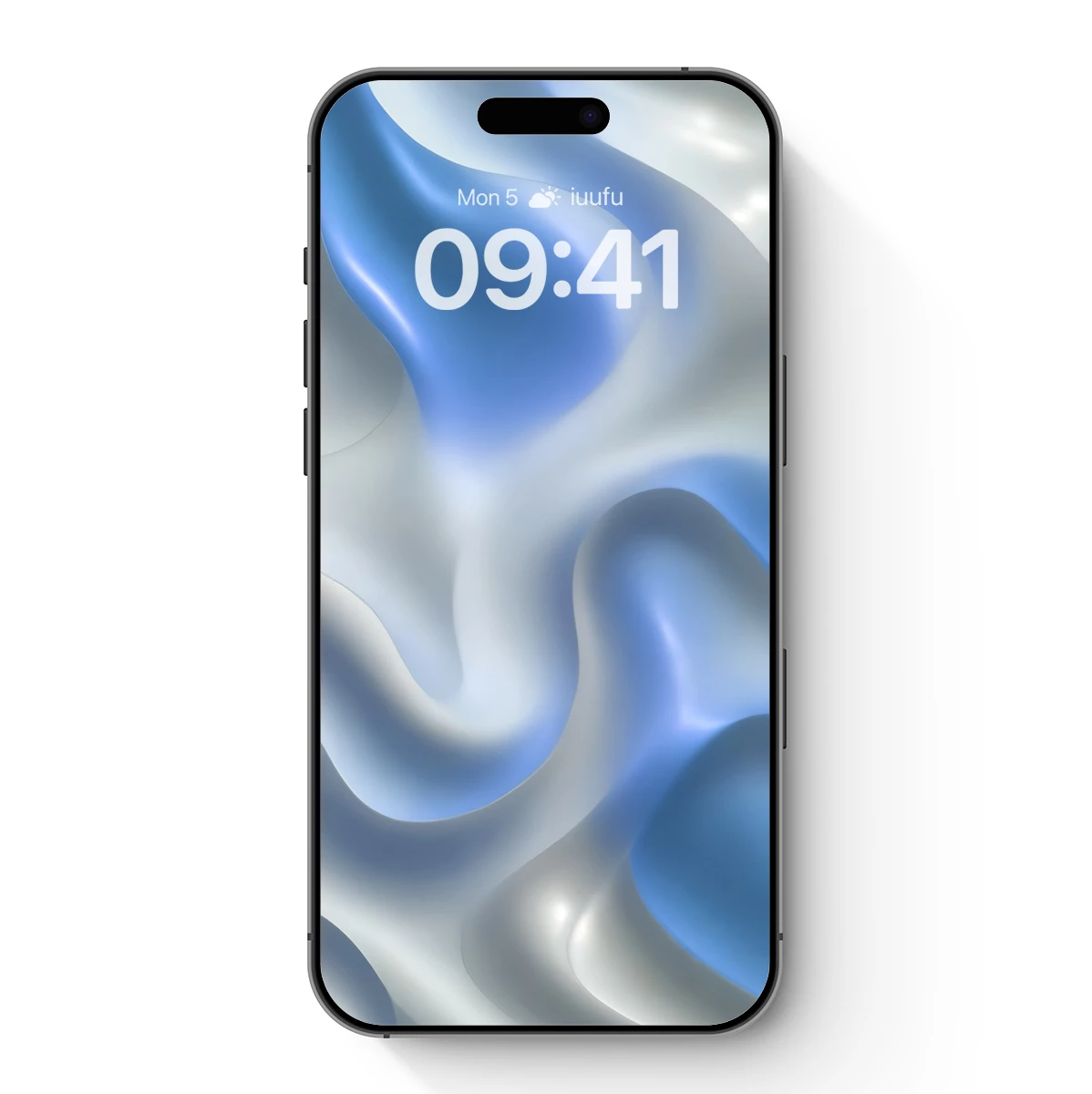 Fluid Elegance: Blue Silk Waves