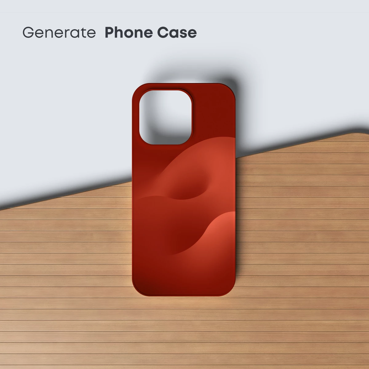 Crimson Dunes: Abstract Fluidity in Scarlet - Image 3