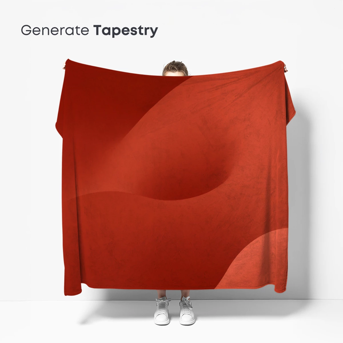 Crimson Dunes: Abstract Fluidity in Scarlet - Image 5