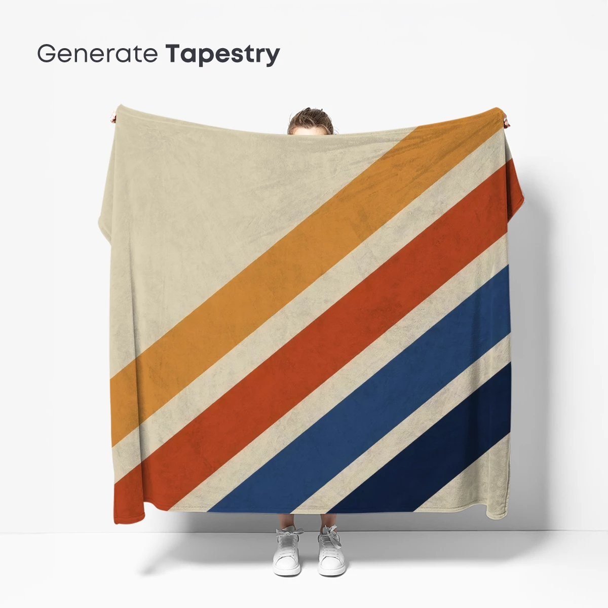 Diagonal Stripes in Warm Tones - Image 5