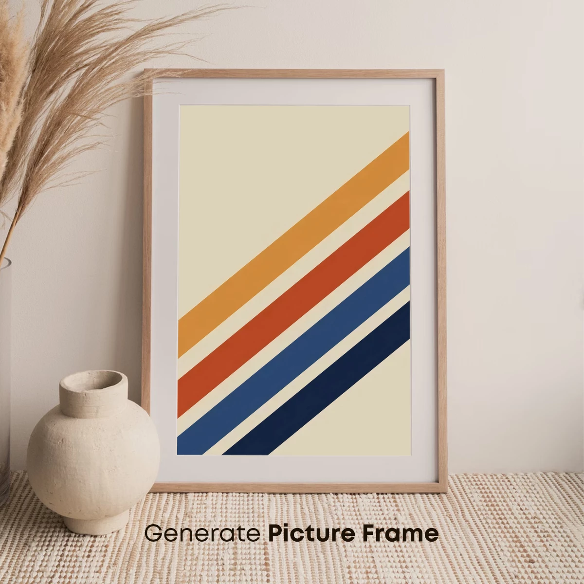 Diagonal Stripes in Warm Tones - Image 7