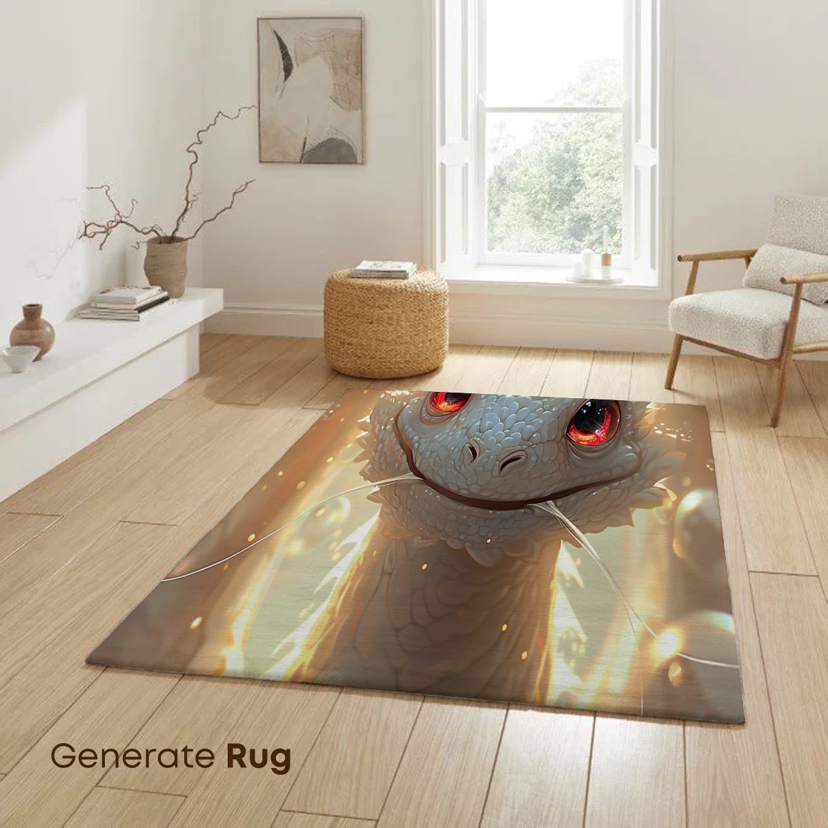 Enchanted Dragon in Bubbly Light - Image 6