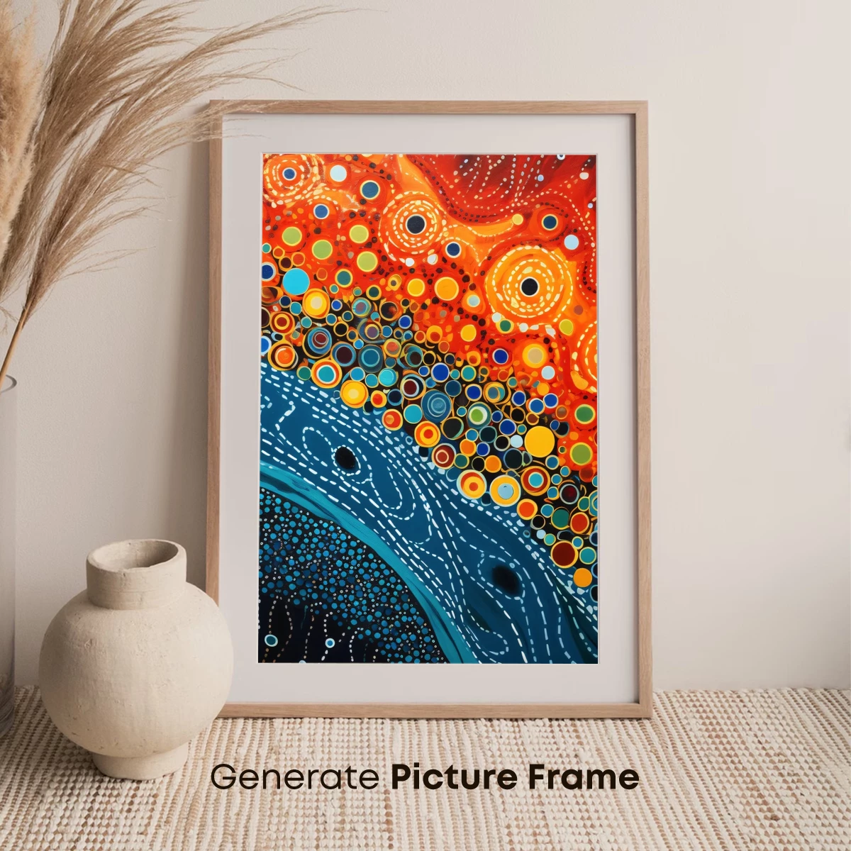 Aboriginal Dot Art: River of Life - Image 7