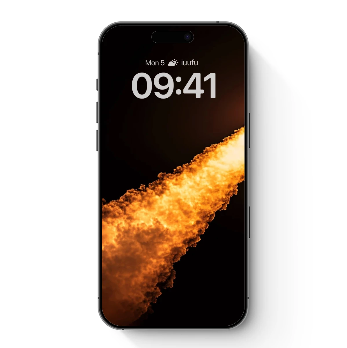 Blazing Rocket Ascent: Fiery Trails in Night Sky