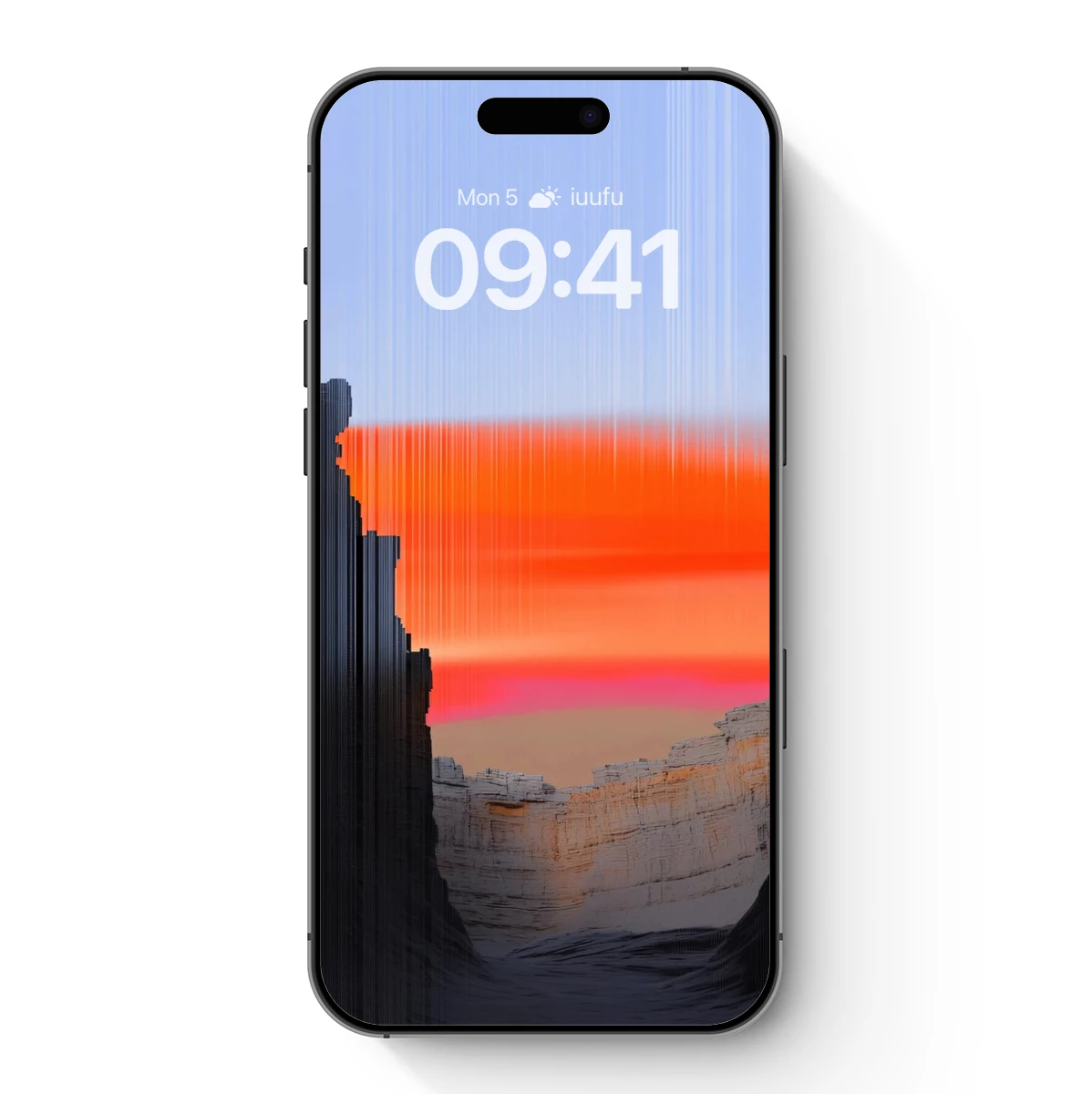 Canyon Sunset Silhouette: Digital Artistry