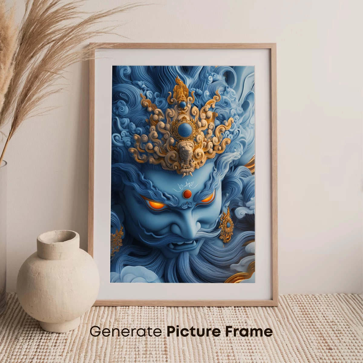Divine Blue Guardian: Mythic Artistry - Image 7