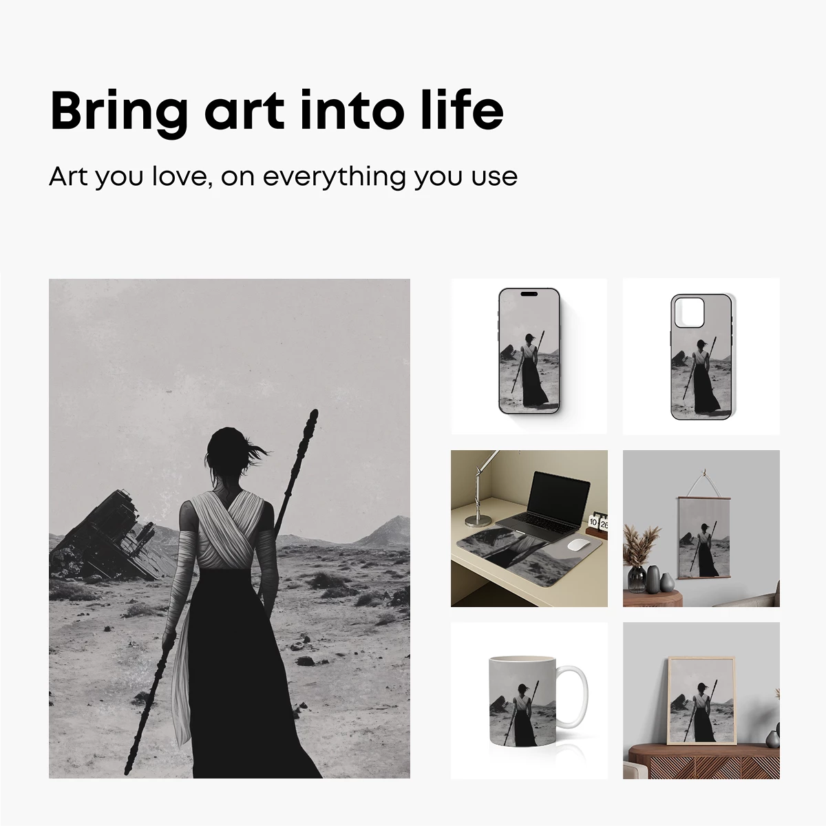 Desert Wanderer: Solitude and Strength - Image 2