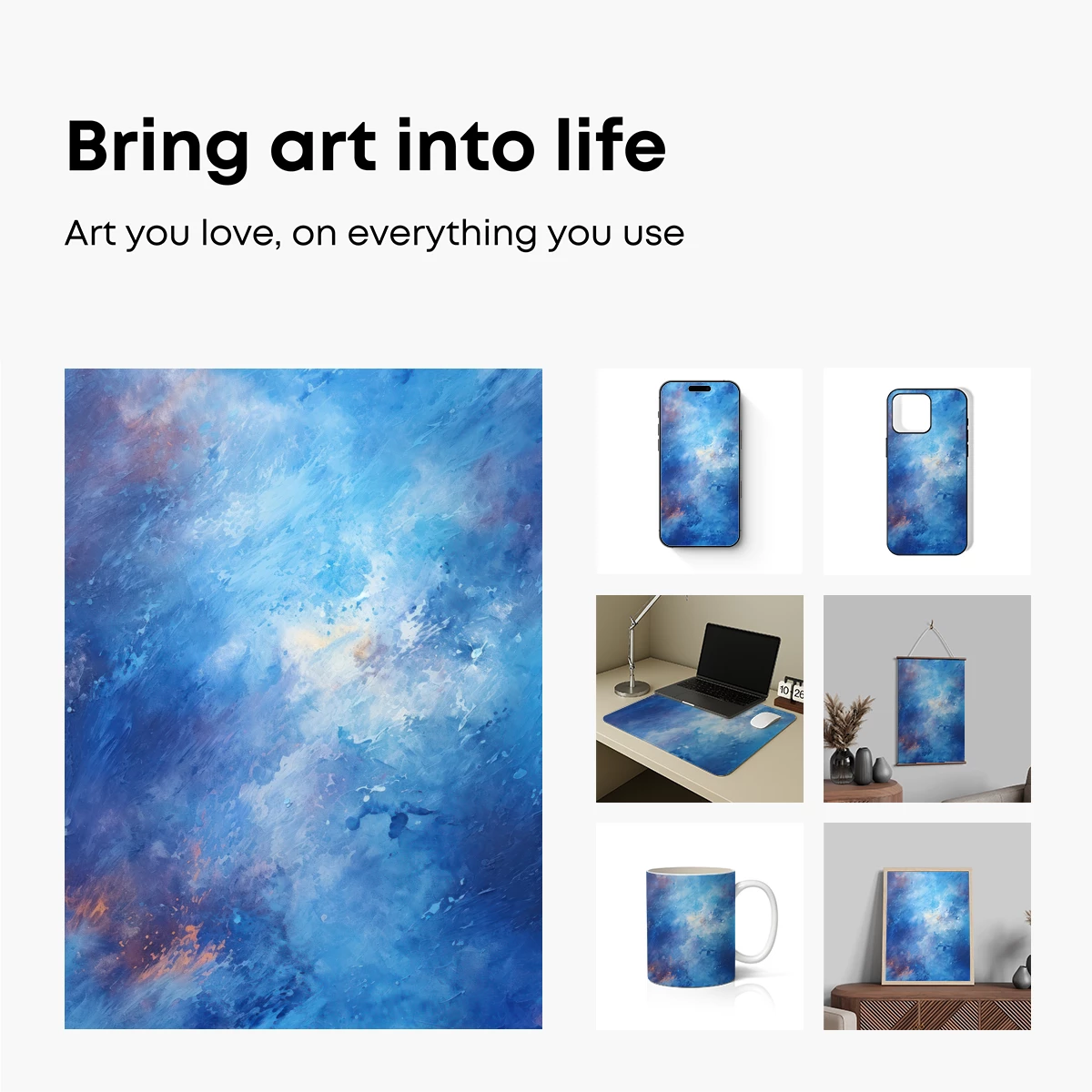 Ethereal Blue Nebula: A Cosmic Dance of Light and Shadow