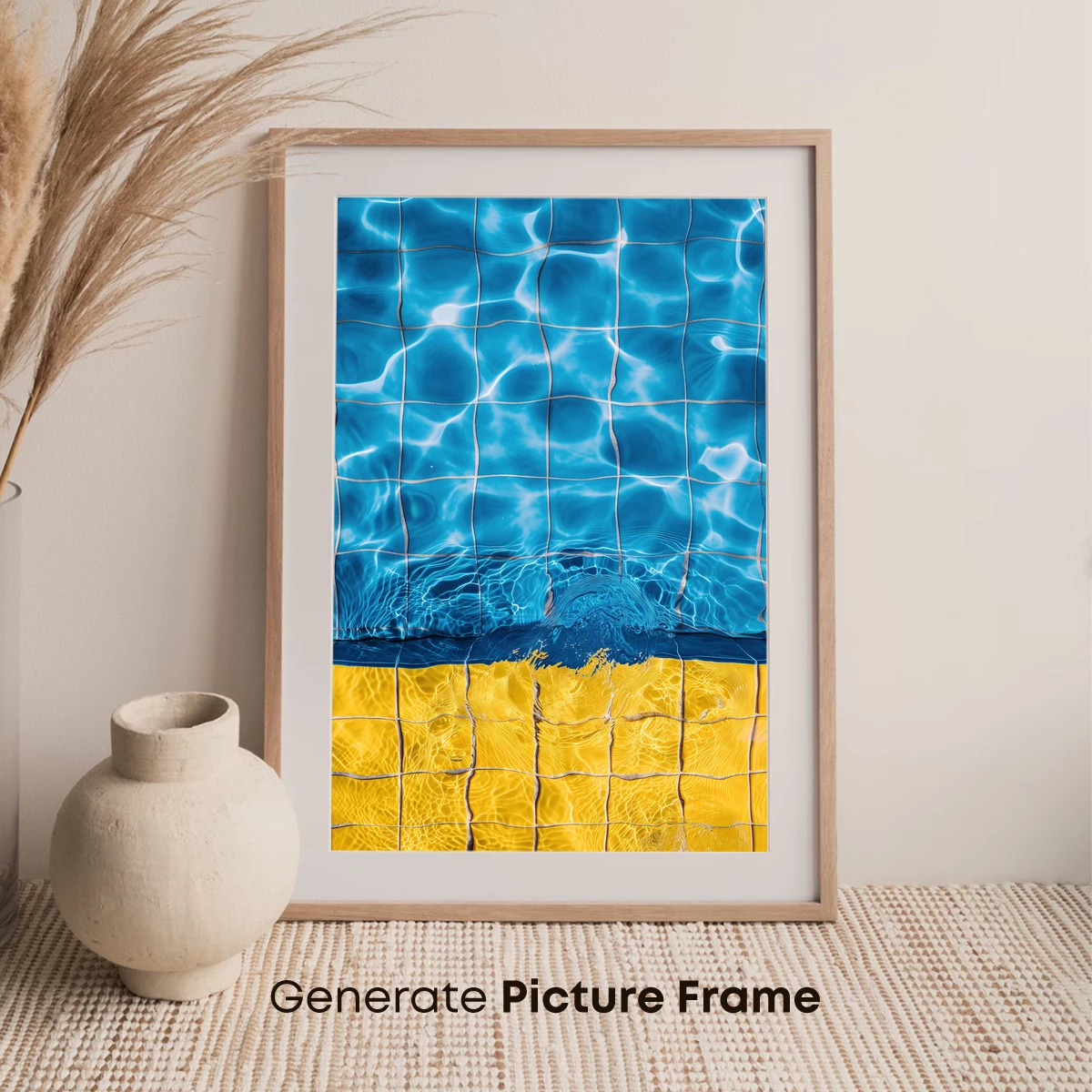 Blue and Gold Ripple Symphony - Image 7