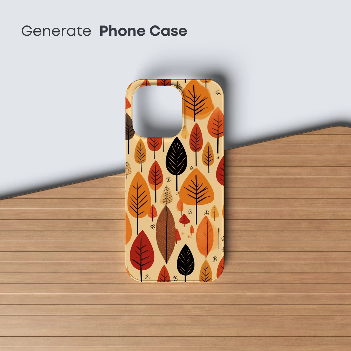 Autumnal Forest Canopy: A Modern Leafy Tapestry - Image 3