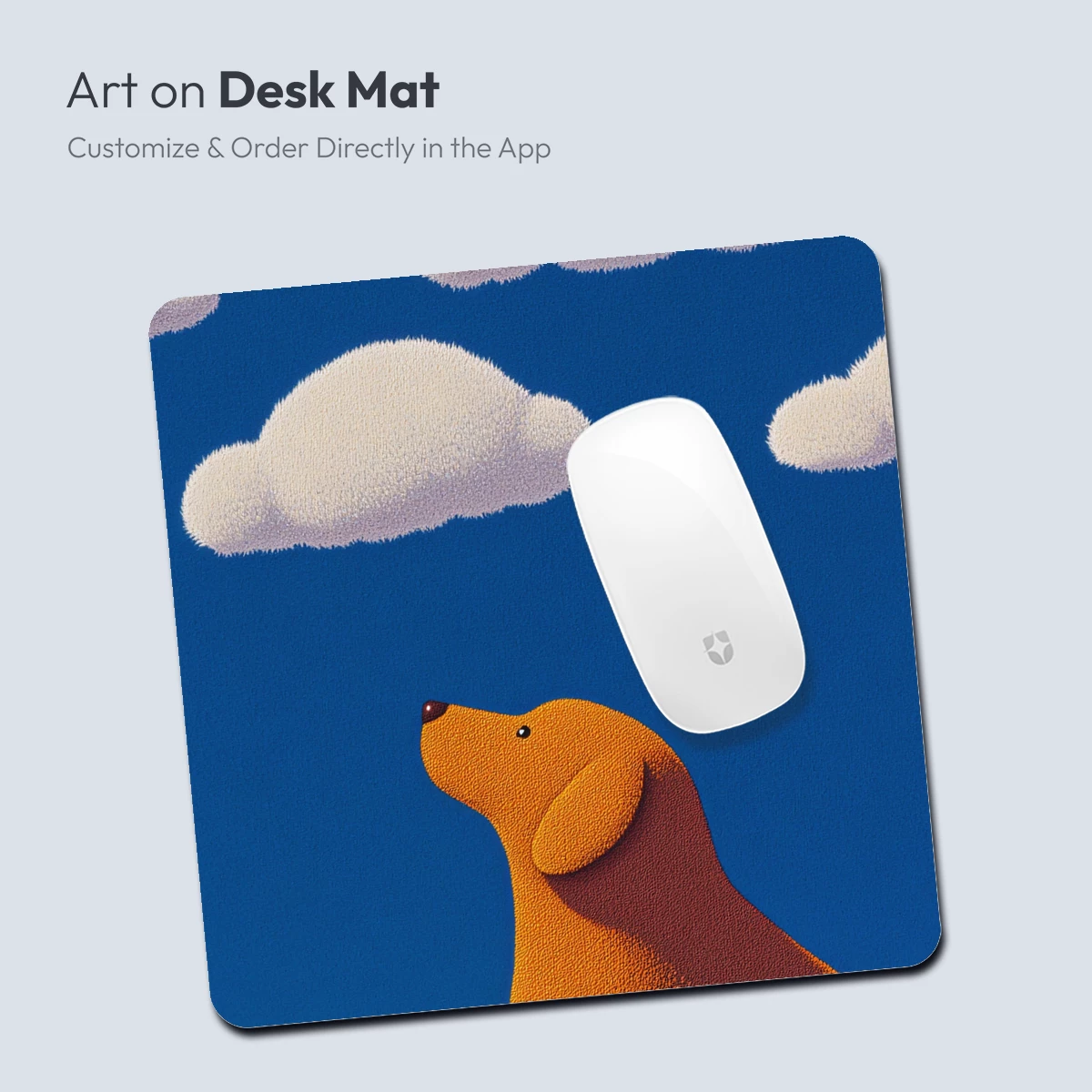 Dreamy Canine Gaze: Clouds and Serenity - Image 4