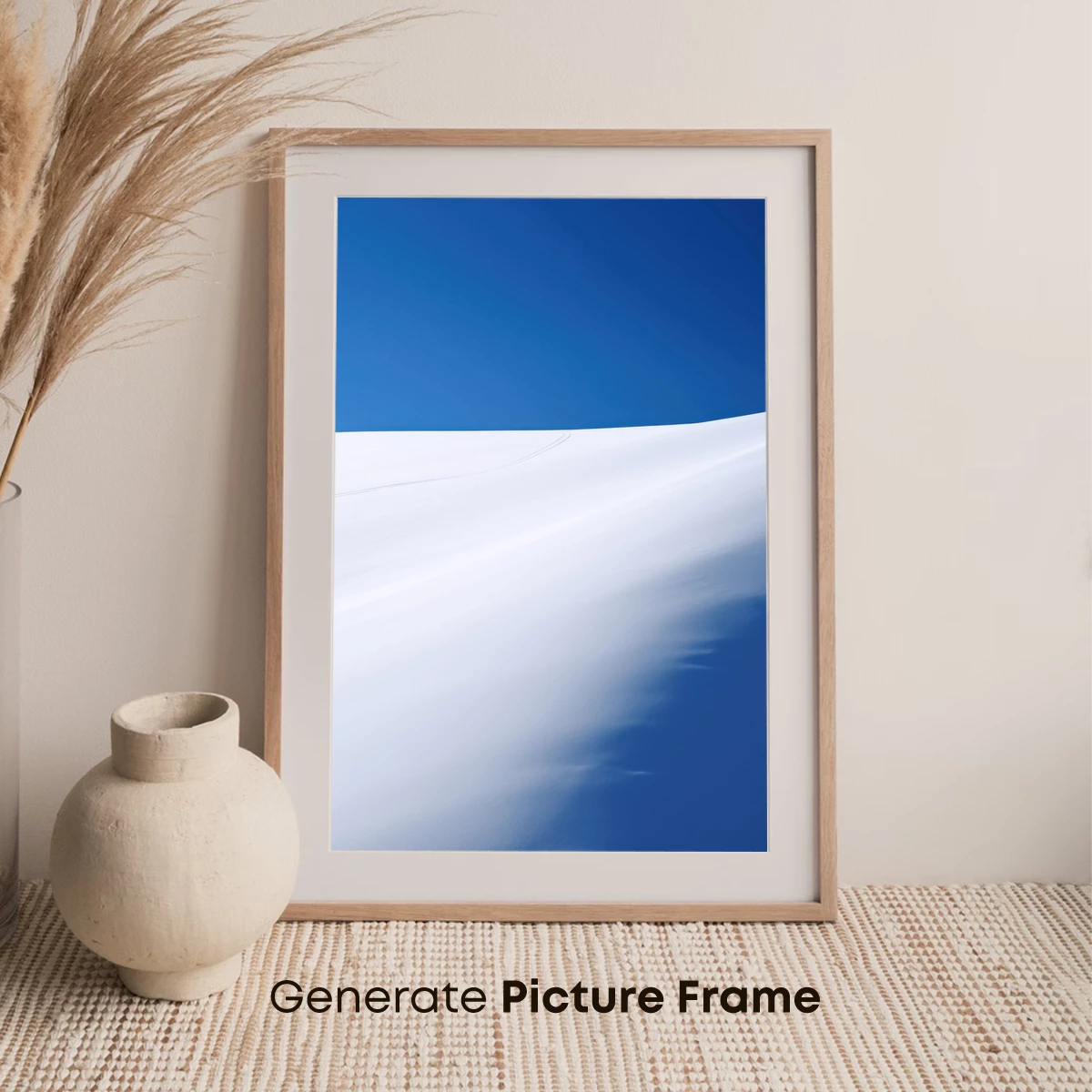 Eternal Snowscape: Serene Slopes Under Azure Skies - Image 7