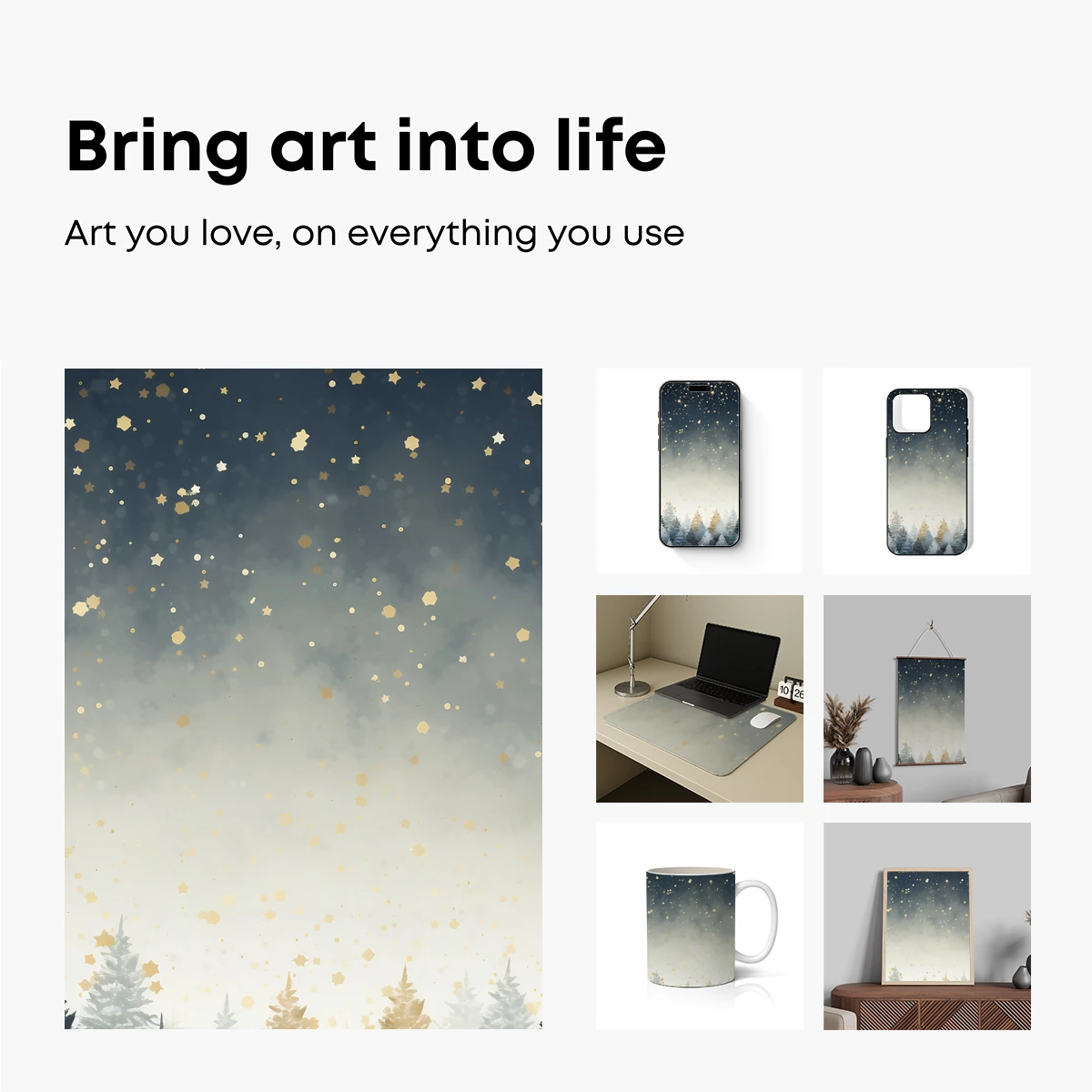 Enchanted Winter Forest Glow - Image 2