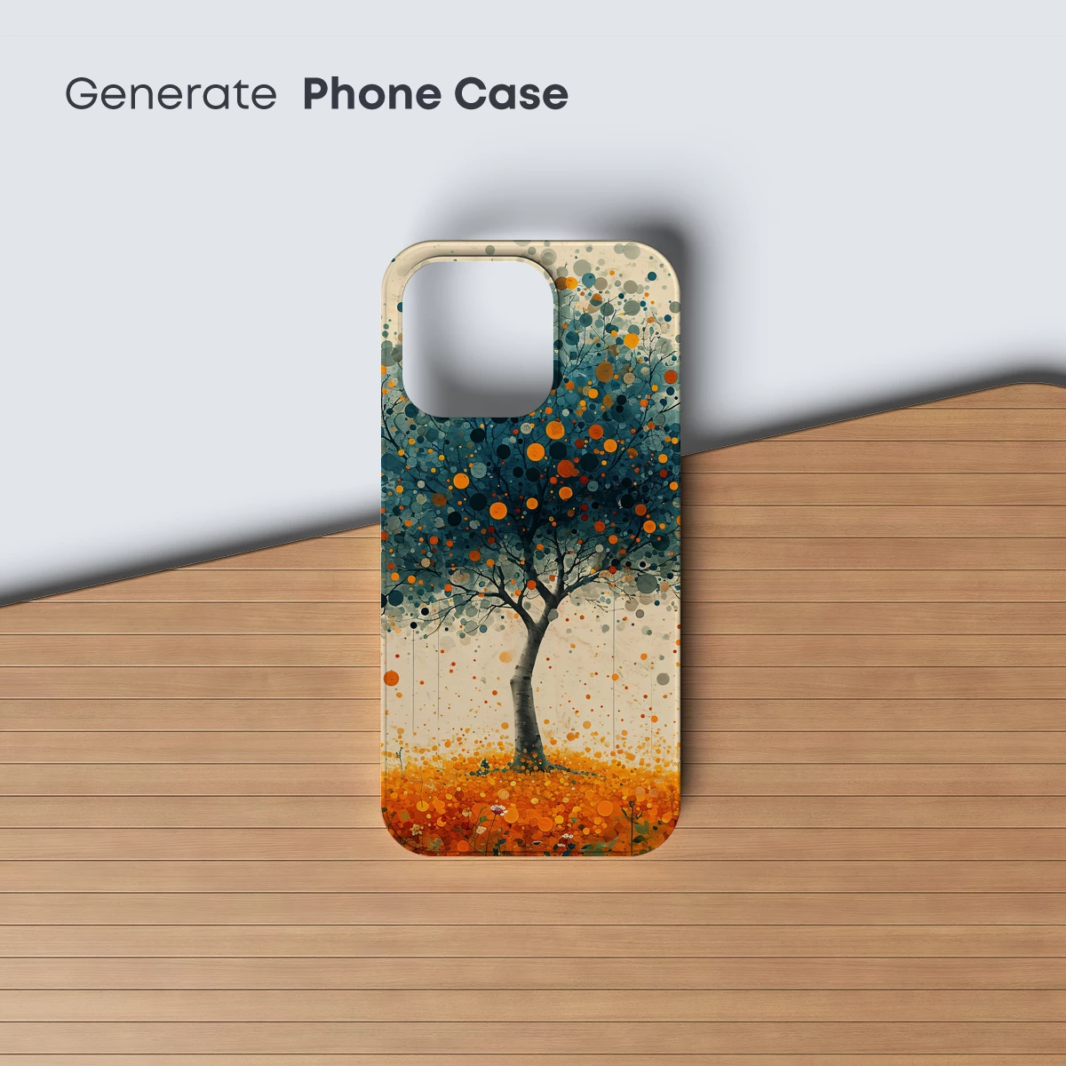 Dot-Painted Tree: Abstract Nature's Symphony - Image 3