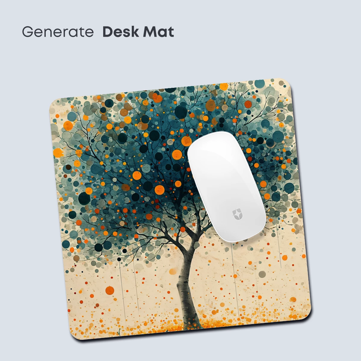 Dot-Painted Tree: Abstract Nature's Symphony - Image 4