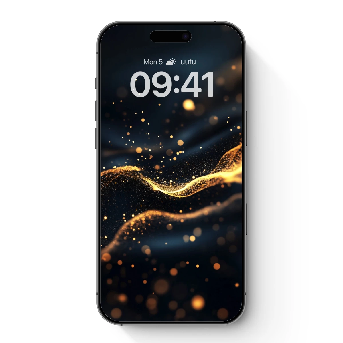 Golden Wave Symphony: Abstract Luminescence