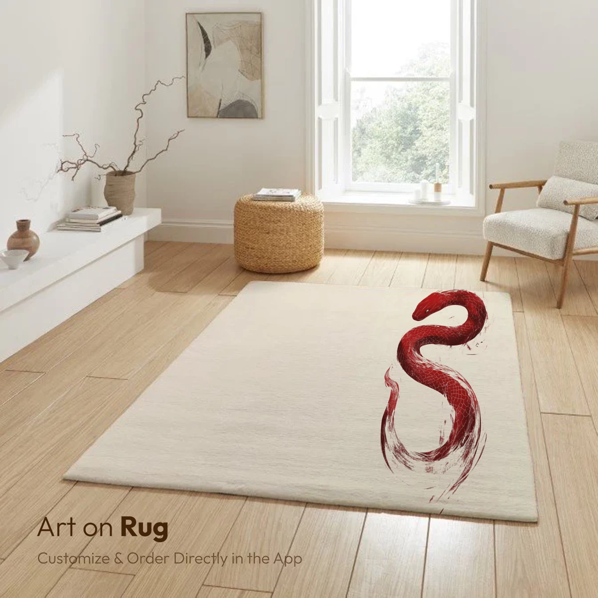 Crimson Serpent: Elegance in Coiled Form - Image 6