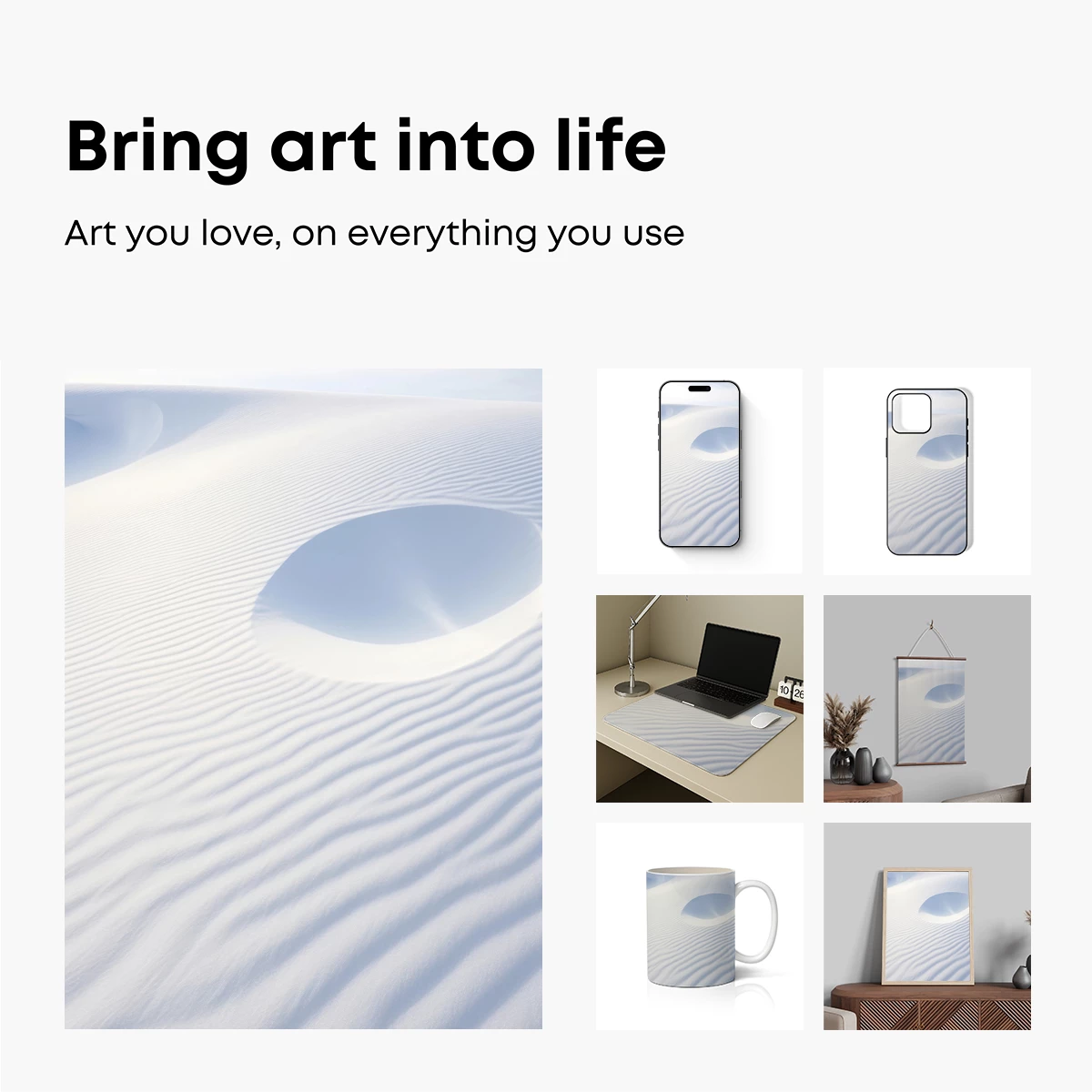 Eternal Snow Dunes: A Winter Odyssey - Image 2