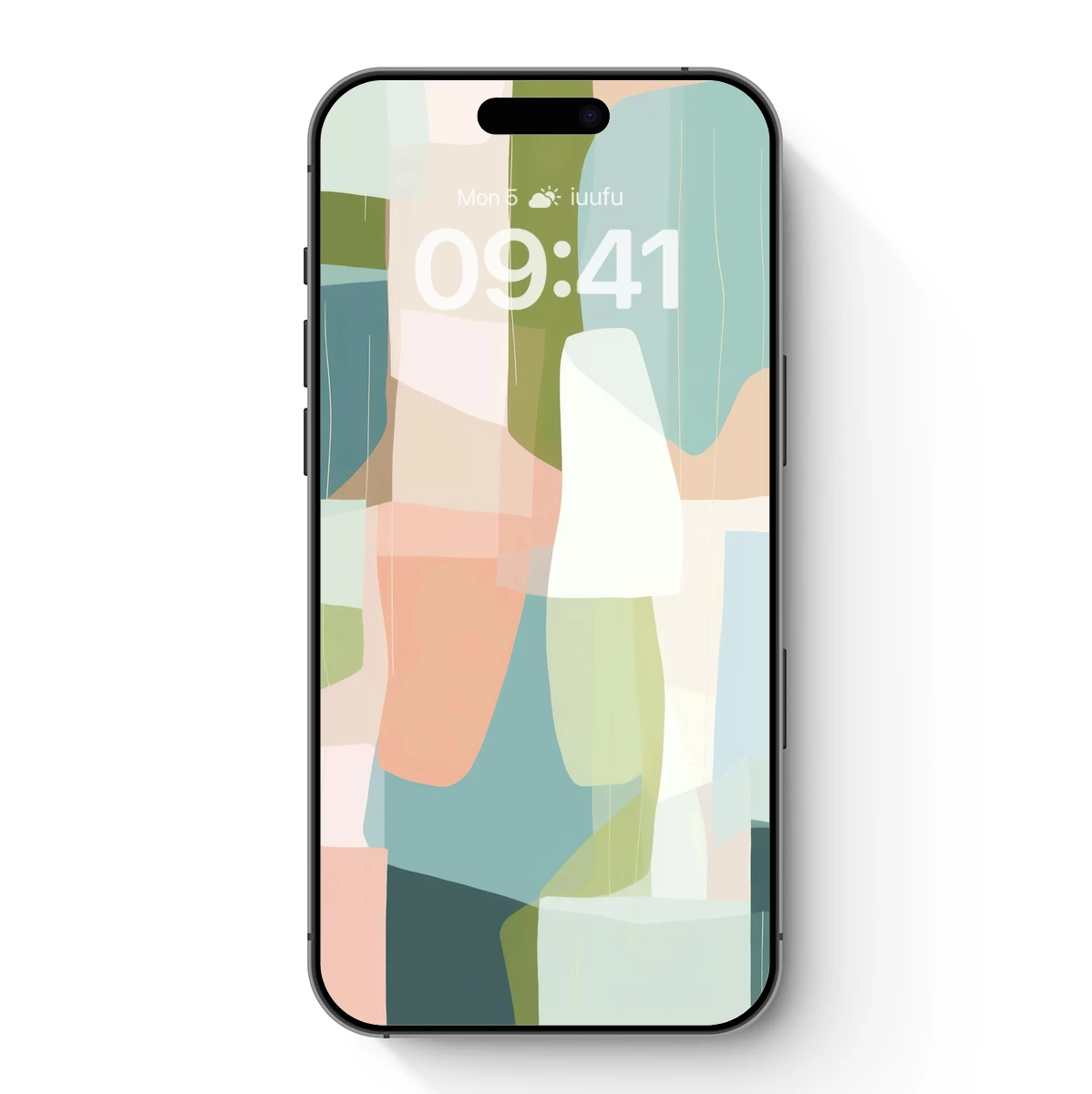 Abstract Pastel Harmony: Geometric Fusion