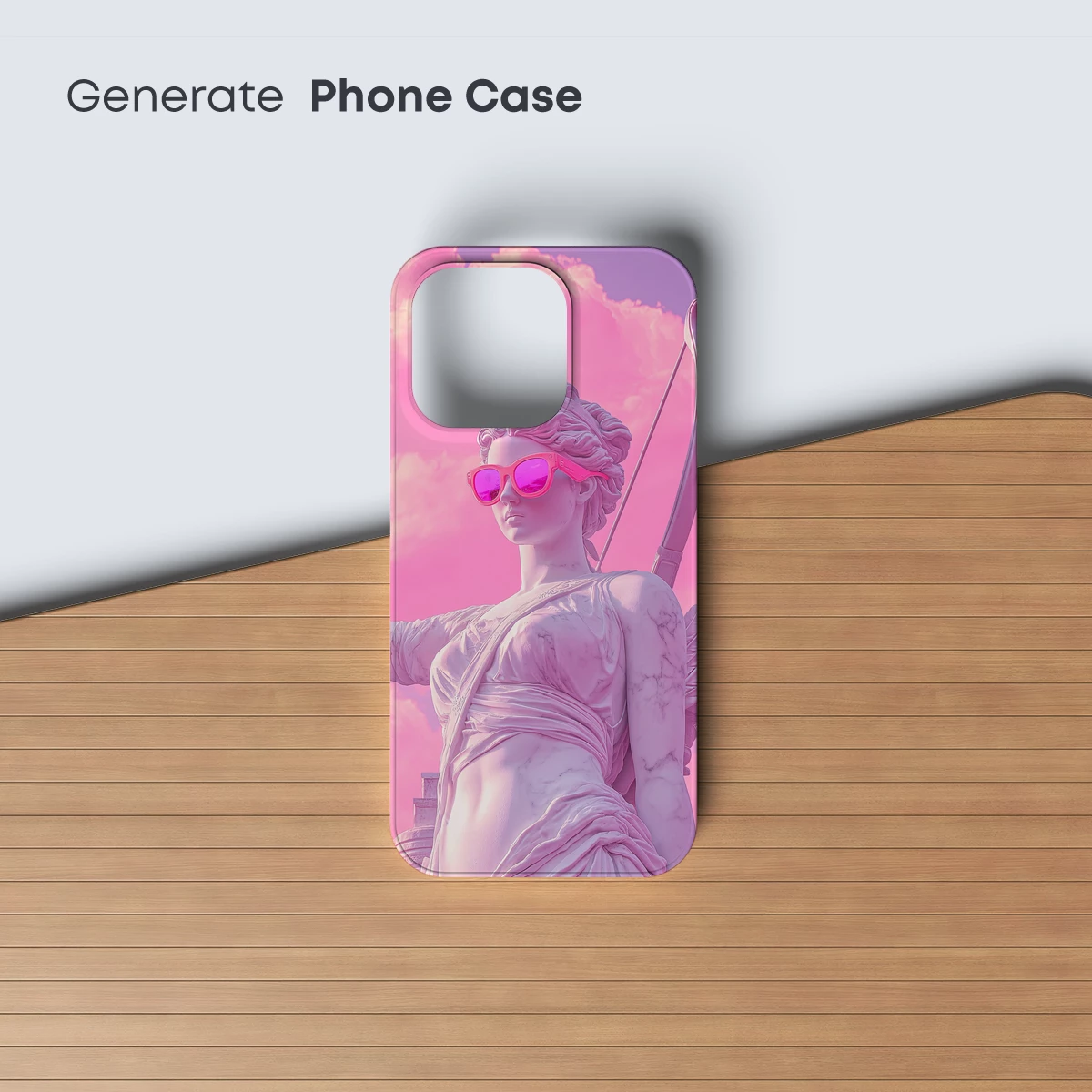 Pink Marble Goddess with Sunglasses - Image 3