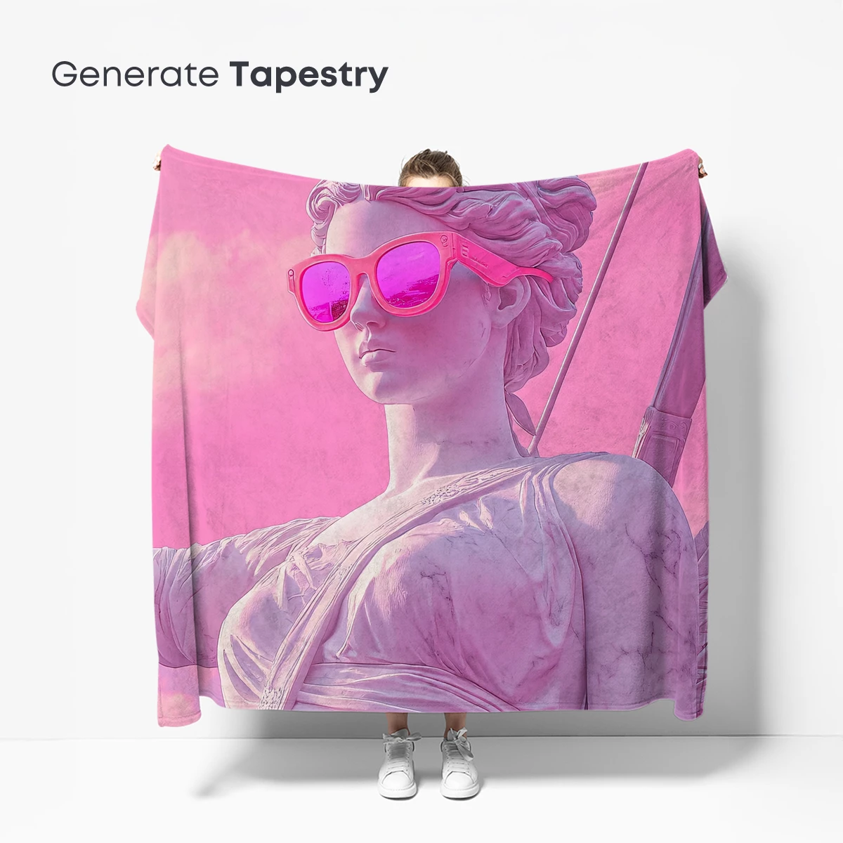 Pink Marble Goddess with Sunglasses - Image 5