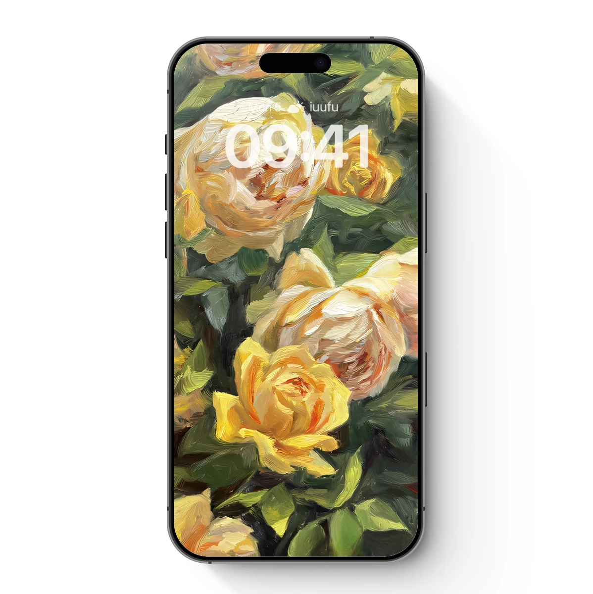Golden Rose Symphony: Impressionist Floral Elegance