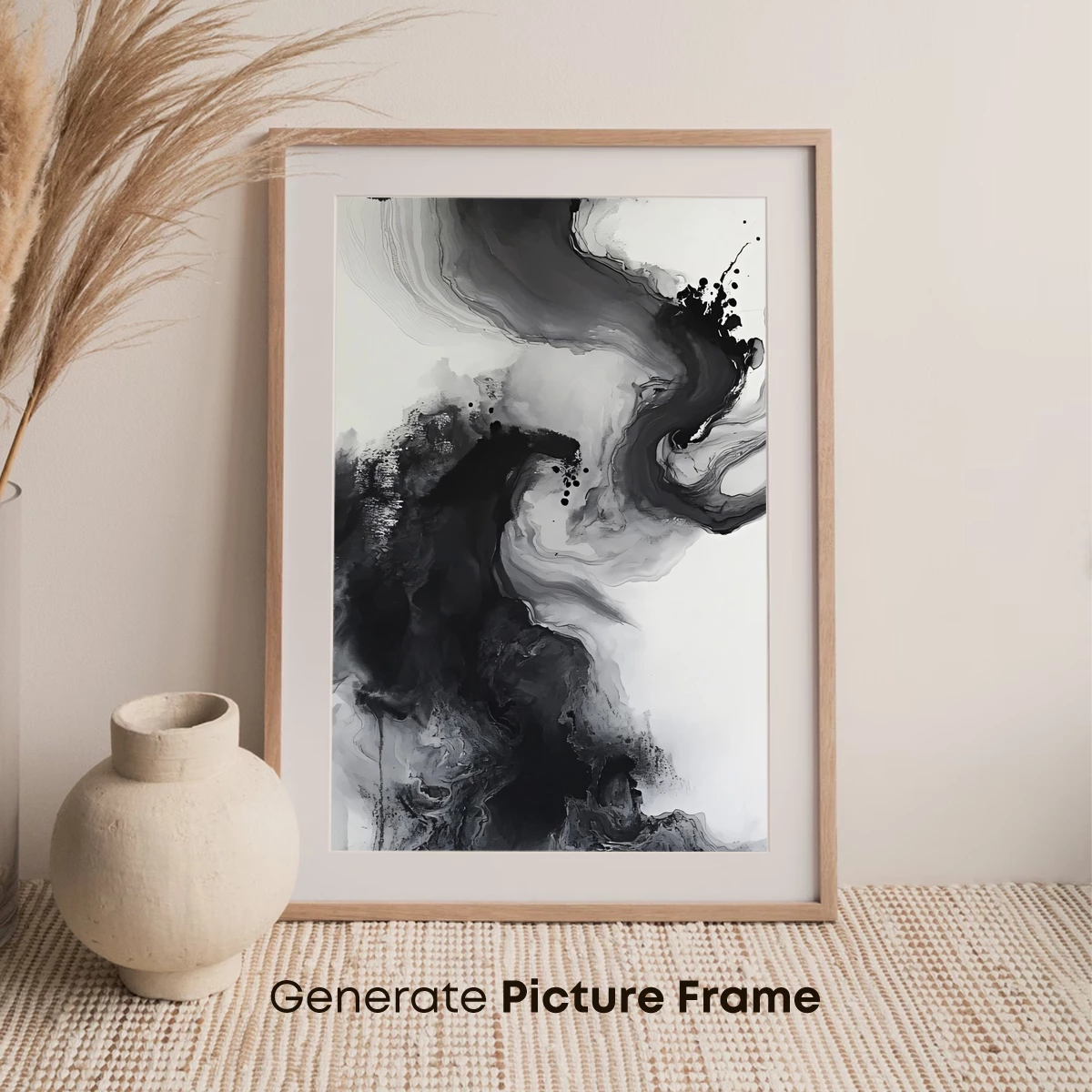 Ink Symphony: Monochrome Fluidity - Image 7