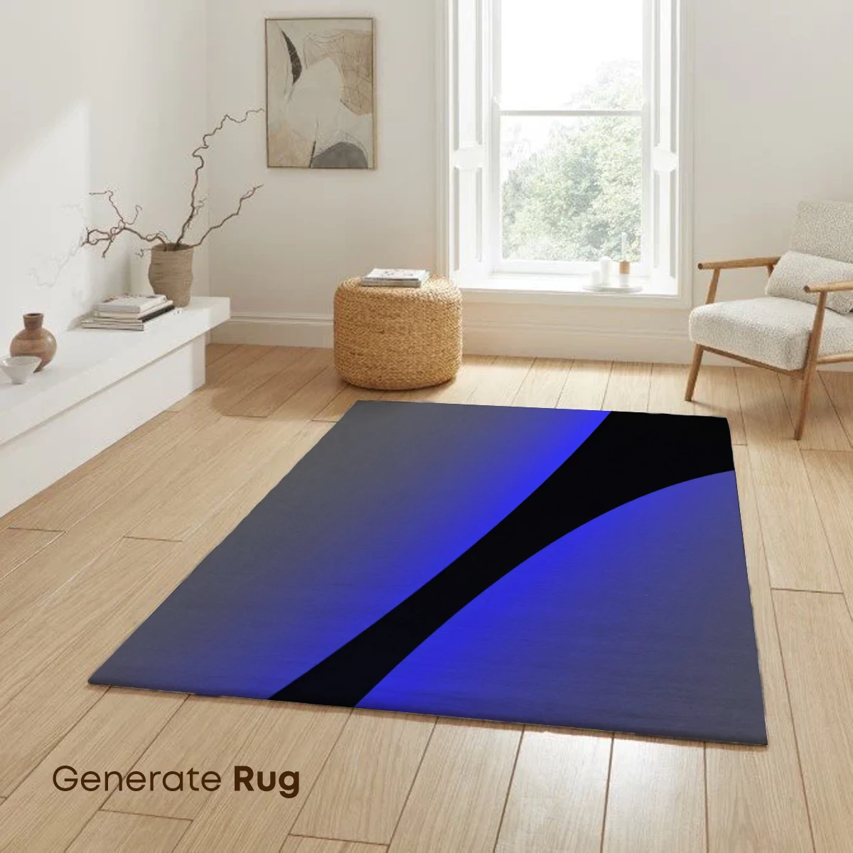Eclipse of Serenity: Gradient Blues in Abstract Harmony - Image 6