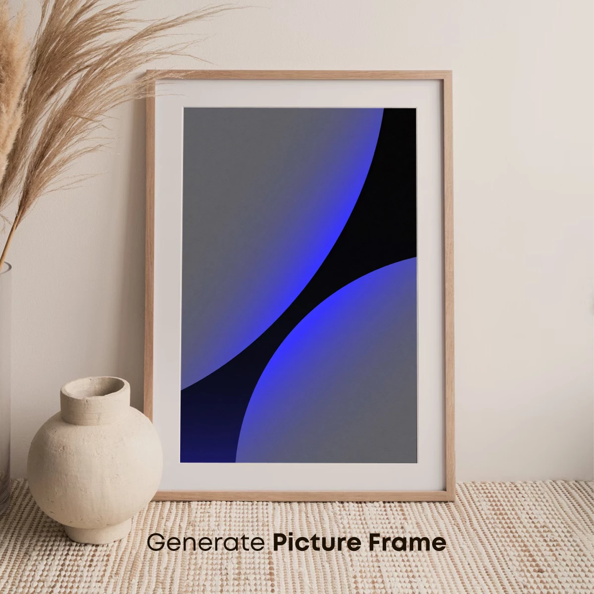 Eclipse of Serenity: Gradient Blues in Abstract Harmony - Image 7