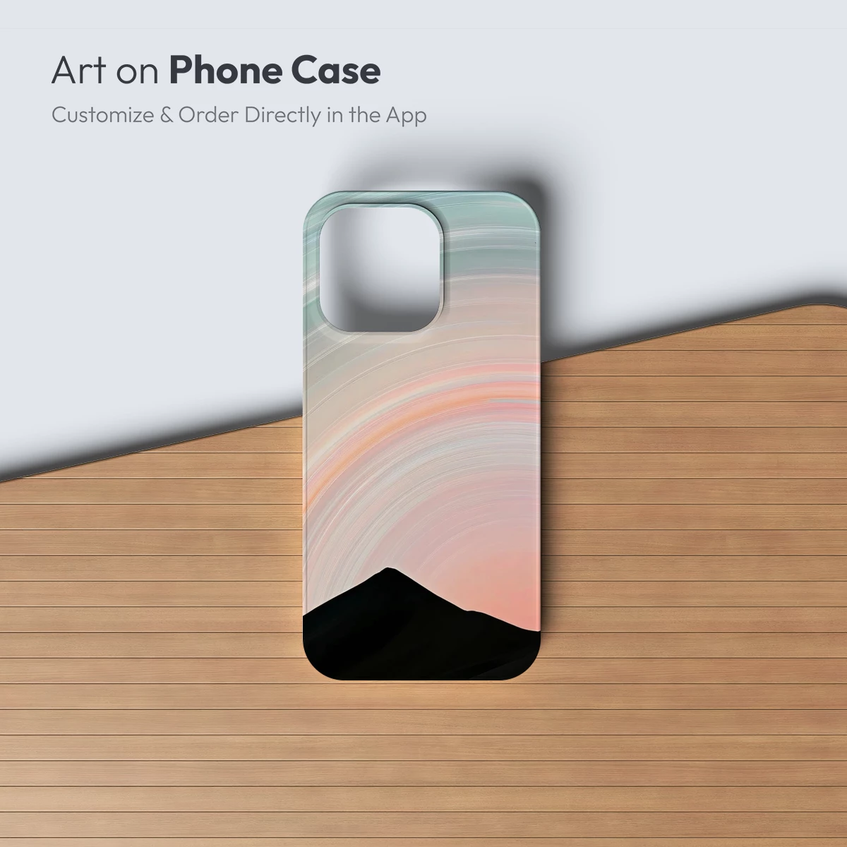 Ethereal Mountain Dawn: A Symphony of Pastel Swirls - Image 3