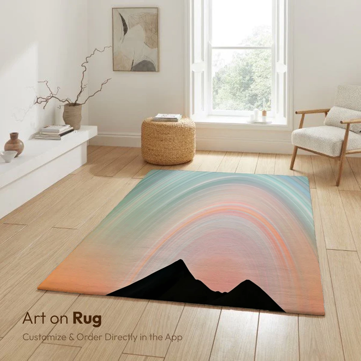 Ethereal Mountain Dawn: A Symphony of Pastel Swirls - Image 6