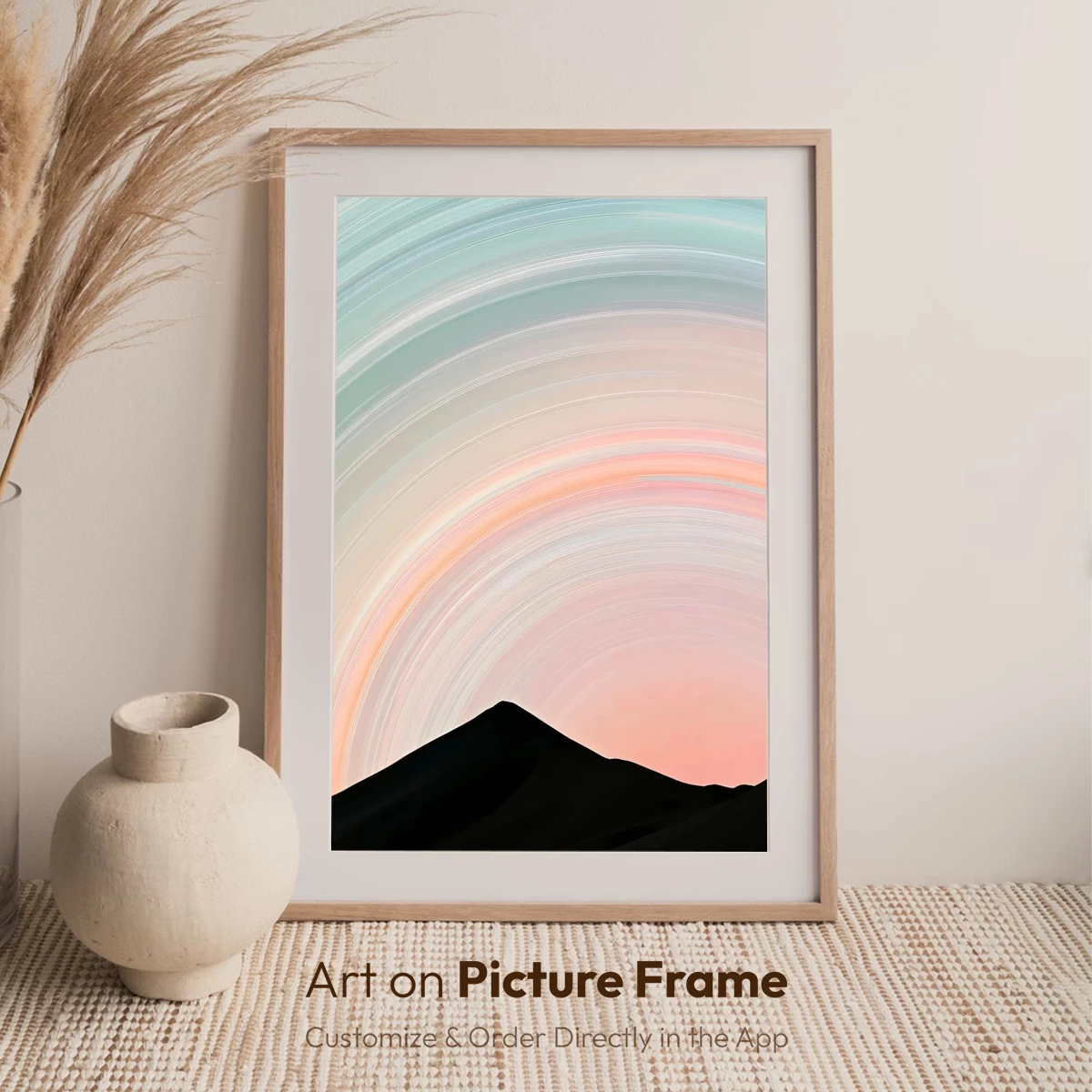 Ethereal Mountain Dawn: A Symphony of Pastel Swirls - Image 7