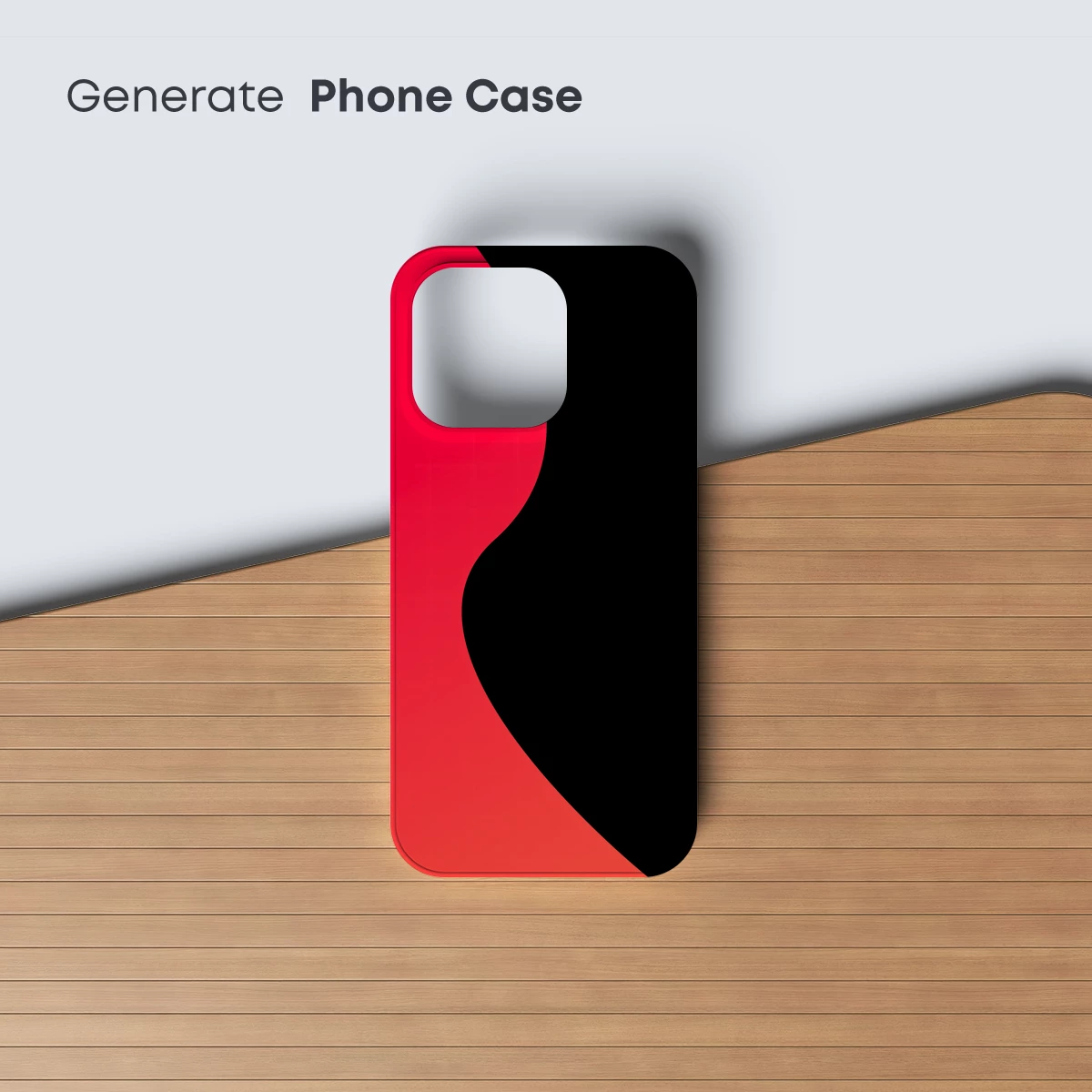 Eclipse of Colors: Red and Black Abstract Harmony - Image 3