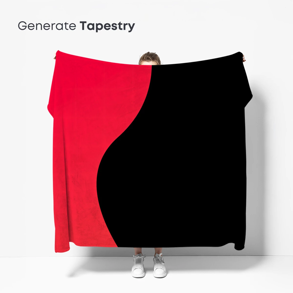 Eclipse of Colors: Red and Black Abstract Harmony - Image 5